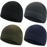 Jfkjg - lot de 4 bonnets de couleur unie, chapeau d'hiver chaud coupe - vent, chapeau en polaire chaude, ...
