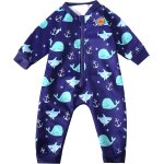 Jfkjg - bb natation combinaison chaude garons combinaison double polaire filles maillot de bain protection ...