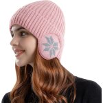 Jfkjg - bonnets tricoter hommes avec cache - oreilles chaud, bonnets slouch beanie hommes peluche doux, ...