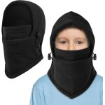 Jfkjg - cagoule balaclava de d'hiver enfants de 4 a 10 ans, multifonction cagoule coupe - vent cache ...