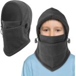 Jfkjg - cagoule balaclava de d'hiver enfants de 4 a 10 ans, multifonction cagoule coupe - vent cache ...
