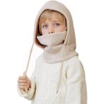 Jfkjg - cagoule pour enfants avec masque chaud protection contre froid, cagoule d'hiver thermique coupe ...