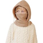 Jfkjg - cagoule pour enfants avec masque chaud protection contre froid, cagoule d'hiver thermique coupe ...