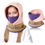 Jfkjg - cagoule de d'hiver enfants de 5 a 13 ans, multifonction rglable masque de ski thermique, cagoule ...