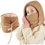 Jfkjg - cagoule d'hiver thermique pour enfants 4 - 10ans, multifonction coupe - vent masque de ski, bonnet ...