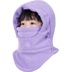 Jfkjg - cagoule polaire hiver enfant tour de cou chapeau chaud cache cou cache nez balaclava ski echarpe ...