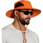 Jfkjg - chapeau anti uv homme femme large bord casquette pliable etanche pour la randonne, le jardinage, ...