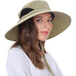Jfkjg - chapeau anti uv homme femme large bord casquette pliable etanche pour la randonne, le jardinage, ...