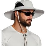 Jfkjg - chapeau anti uv homme femme large bord casquette pliable etanche pour la randonne, le jardinage, ...