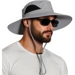 Jfkjg - chapeau anti uv homme femme large bord casquette pliable etanche pour la randonnée, le jardinage, ... Jfkjg - chapeau anti uv homme femme large bord casquette pliable etanche pour la randonnée, le jardinage, ...