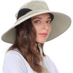 Jfkjg - chapeau anti uv homme femme large bord casquette pliable etanche pour la randonne, le jardinage, ...