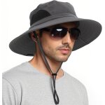 Jfkjg - chapeau anti uv homme femme large bord casquette pliable etanche pour la randonne, le jardinage, ...