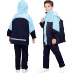 Jfkjg - enfants impermable a capuche, unisexe fille garon lger manteau veste de pluie et pantalon ...