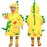 Jfkjg - enfant impermable veste de pluie fille garon manteau de lger poncho a capuche pour ecole randonne ...