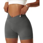 Jfkjg - femmes short de sport push up v cross taille booty scrunch butt legging court sans couture short ... Jfkjg - femmes short de sport push up v cross taille booty scrunch butt legging court sans couture short ...