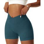 Jfkjg - femmes short de sport push up v cross taille booty scrunch butt legging court sans couture short ... Jfkjg - femmes short de sport push up v cross taille booty scrunch butt legging court sans couture short ...