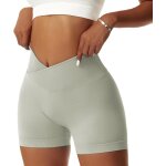 Jfkjg - femmes short de sport push up v cross taille booty scrunch butt legging court sans couture short ... Jfkjg - femmes short de sport push up v cross taille booty scrunch butt legging court sans couture short ...