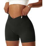 Jfkjg - femmes short de sport push up v cross taille booty scrunch butt legging court sans couture short ... Jfkjg - femmes short de sport push up v cross taille booty scrunch butt legging court sans couture short ...