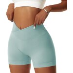 Jfkjg - femmes short de sport push up v cross taille booty scrunch butt legging court sans couture short ... Jfkjg - femmes short de sport push up v cross taille booty scrunch butt legging court sans couture short ...