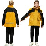 Jfkjg - fille garon impermable et rflchissante, unisexe lger enfants manteau veste de pluie et pantalon ...