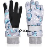 Jfkjg - gants de ski enfant, gants de ski enfants avec poignets rglables, moufles de ski fille garon ...