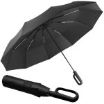 Jfkjg - grand parapluie de voyage pliant de golf automatique ouverture et fermeture rsistant au vent ...