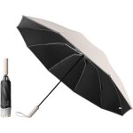 Jfkjg - grand voyage parapluie pliant invers, protection uv / upf 50, 10 * 2 baleines, golf automatique ...