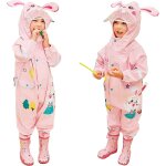 Jfkjg - impermable garon fille a capuche combinaison de pluie enfant manteau veste pantalon dessin ...