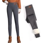 Jfkjg - leggings d'hiver pour femme thermique doubl en polaire pantalon taille haute chaud extensible ...