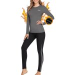 Jfkjg - sous - vtement thermique femme, ensemble de sous - vtements thermiques femme lger et chaud ...