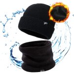 Jfkjg - windstopper - bonnet d'hiver imperméable pour homme et femme - bonnet tricoté chaud doublé en ... Jfkjg - windstopper - bonnet d'hiver imperméable pour homme et femme - bonnet tricoté chaud doublé en ...