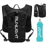 Jgd - gilet de course, sac a dos a eau l�ger avec bouteille souple de 500 ml, sac a dos de course pour ...