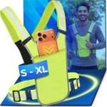 Jgd - gilet fluorescent velo hommes & femmes - visibilit� a 360 avec poche frontale ¿ bretelles r�glable ...