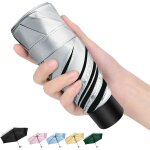 Jgd - mini parapluie pliant anti uv upf>50 + parapluie de poche de voyage pliable et coupe petit parapluie ...