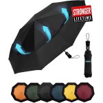 Jgd - parapluie pliant compact - parapluie homme automatique resistant vent, parapluies de voyage portables, ...