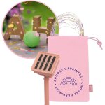 Jgd - . smile guirlande lumineuse solaire tricolore 12 m fil de cuivre avec 100 led color�es (blanc chaud, ...