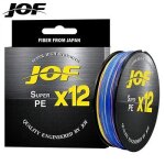 Jof x12 500m 300m 100m lignes de pche tresses 12 tresses tisse 25 - 92lb ligne multifilament pe lisse ...