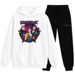 Jogging enfant fille inspir� k - pop huntrix - sweat a capuche et pantalon (npz)