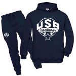 Jogging enfant handball bleu marine (taille 12 / 13 ans, couleur bleu)