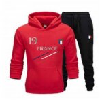 Jogging foot france enfant rouge n19 (taille 12 / 13 ans, couleur rouge)