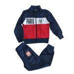 Jogging foot veste et pantalon de l'�quipe de paris (taille 4 ans, couleur bleu)