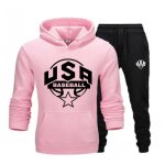 Jogging survtement baseball enfant rose