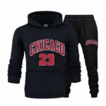 Jogging survtement basketball chicago 23 homme noir