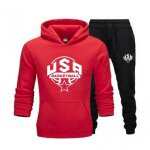 Jogging survtement basketball enfant rouge