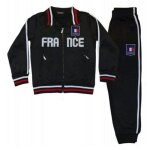 Jogging surv�tement foot france enfant noir taille 4 ans (taille 4 ans, couleur noir)