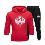 Jogging survtement handball enfant rouge