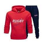 Jogging survtement rugby homme rouge (taille l, couleur rouge)