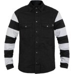 John doe prison chemise moto, noir - blanc, taille s pour hommes