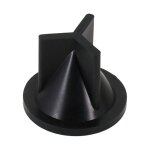 Le joint de valve de joker de toilette de rv marin de bateau evitent le blocage accidentel, noir