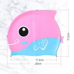Jolie casquette de natation en silicone souple pour enfants, motif de dinosaure, pour garons et filles, ...